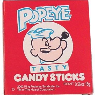 Popeye Candy Sticks, Vancouver Online Candy and Stuffed Animal Shop