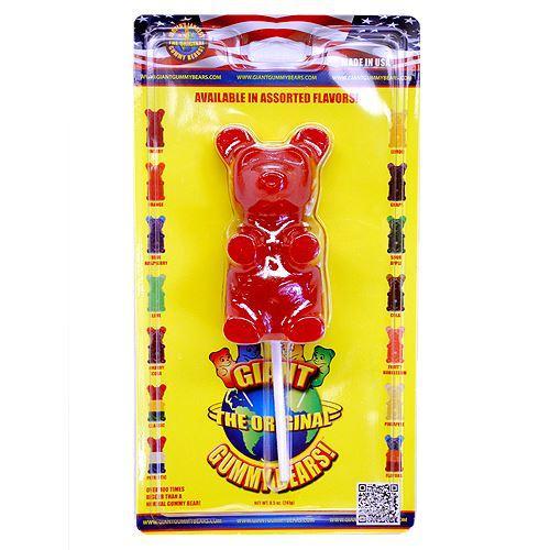 Giant Gummy Bear On a Stick 0.75lb, Vancouver Online Candy and Stuffed Animal Shop