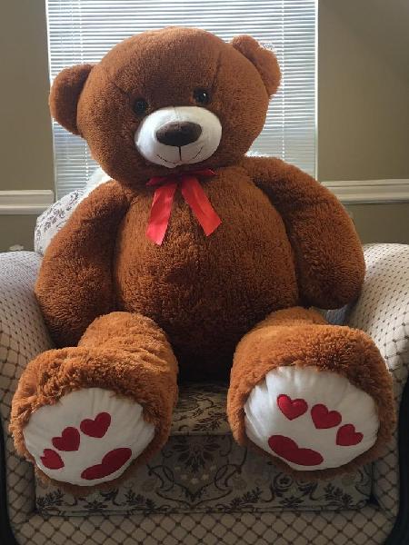 Jumbo Deep Brown Teddy Bear 53 Inch, Vancouver Online Candy and Stuffed Animal Shop