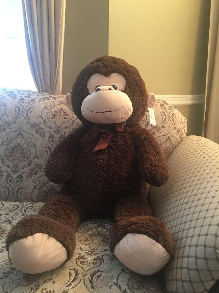 Big Size Brown Monkey 40 Inch, Vancouver Online Candy and Stuffed Animal Shop