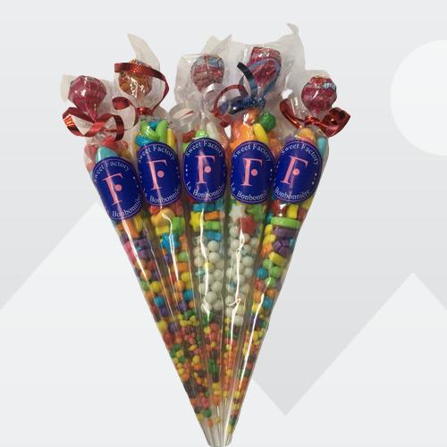 Candy Cone Gift Birthday Favors Goodie Bags Kid Party Favors 50g, Vancouver Online Candy and Stuffed Animal Shop