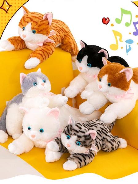 Plush Stuffed Animal Fluffy Cat for Baby Toddler Birthday Christmas Gift, Vancouver Online Candy and Stuffed Animal Shop, Two Days Delivery Guaranteed in Metro Vancouver